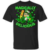 Magically Delicious Funny Leprechaun Drinking Beer Drunke Patrick's Day T-Shirt - Macnystore