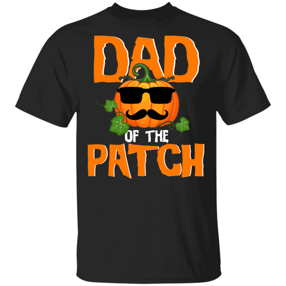 Halloween Shirt Dad Of The Patch Funny Pumpkin Gifts Halloween T-Shirt - Macnystore