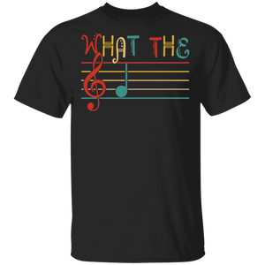 Musician Lover Shirt What The F Funny Clef Note Music Humor Music Lover Gift T-Shirt - Macnystore