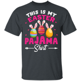 This Is My Easter Pajama Shirt Funny Rabbit Bunny Eggs Easter Day Matching Shirt For Kids Men Women Gifts T-Shirt - Macnystore
