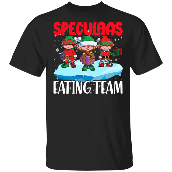 Christmas Elf Lover Shirt Speculaas Eating Team Funny Christmas Elf Lover Matching Family Group Gifts T-Shirt - Macnystore