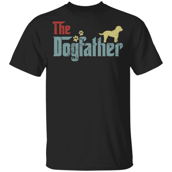 Vintage The Dogfather Cool Cockapoo Shirt Matching Cockapoo Dog Lover Owner Fans Trainer Men Dad Father's Day Gifts T-Shirt - Macnystore