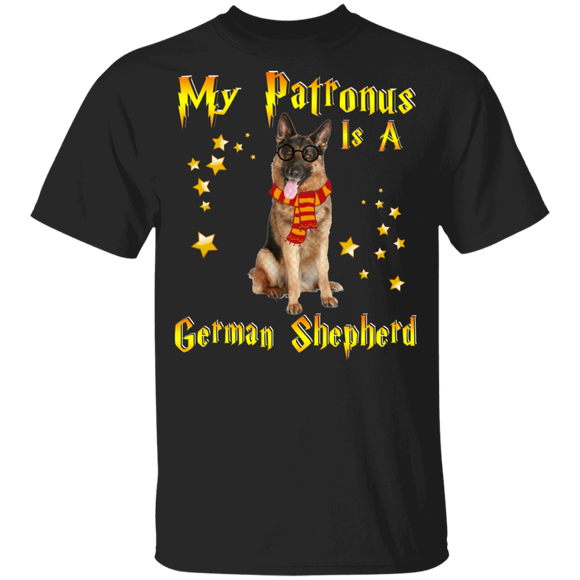 My Patronus Is A German Shepherd Magical Pet Dog Youth T-Shirt - Macnystore