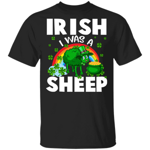 Irish I Was A Sheep Leprechaun St Patrick's Day T-Shirt - Macnystore