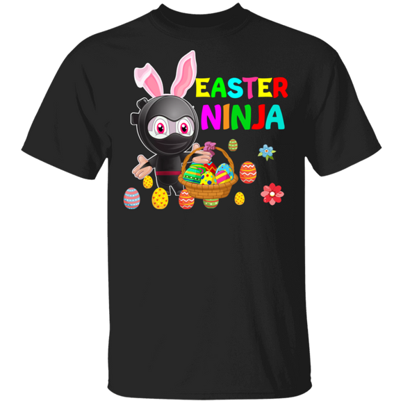 Easter Ninja Funny Rabbit Bunny Ninja Eggs Easter Day Matching Shirt For Kids Men Women Ninja Lover Gifts T-Shirt - Macnystore