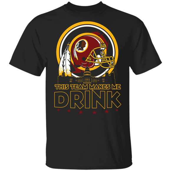 This Team Makes Me Drink Washington  1932 Forever Redskin American Native Blood T-Shirt - Macnystore