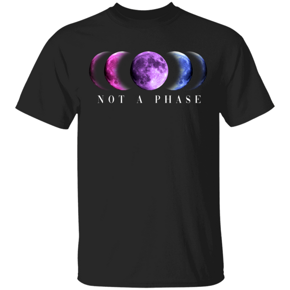 Not A Phase Cool LGBT Moon Shirt Matching Proud LGBT Gay Lesbian Gifts T-Shirt - Macnystore