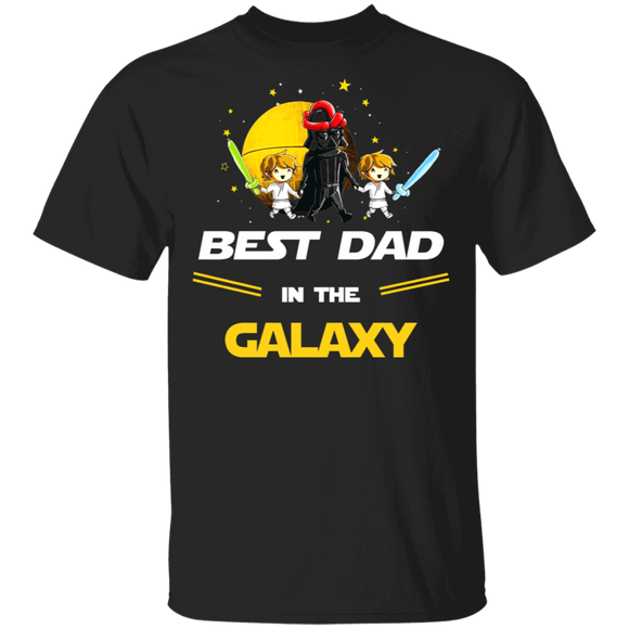 Best Dad In The Galaxy Cool Darth Vader Father Day T-Shirt - Macnystore