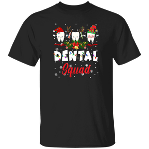 Christmas Dentist Shirt Dental Squad Funny Christmas Santa Reindeer Elf Teeth Dentist Lover Gifts Christmas T-Shirt - Macnystore