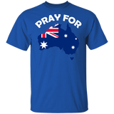 Pray for Australia Rain Save Koala Kangaroo Australian Animals People Flag Of Australia Kids Mens Womens Gifts T-Shirt - Macnystore
