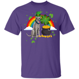 Leprechaun Irish Wolfhound Dog Lover St Patrick's Day Gifts Youth T-Shirt - Macnystore