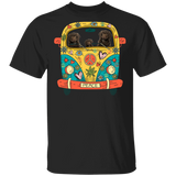 Sproodle Riding Hippie Bus Funny Sproodle Dog Pet Lover Hippie Van Matching Shirt For Men Women Gifts T-Shirt - Macnystore