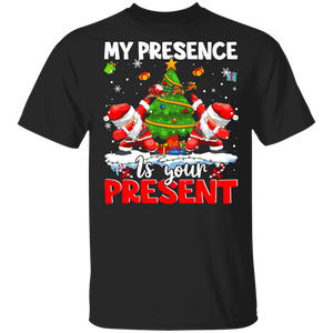Christmas Santa Shirt My Presence is Your Present Funny Christmas Santa Dabbing X-mas Present Lover Gifts T-Shirt - Macnystore