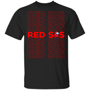 Gamer Shirt Impostor Red Sus Funny Red Kinda Sus Gamer Crewmate Among Us Game Lover Gift T-Shirt - Macnystore
