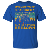 Vintage Square It's Nice To Be Stroked But I'd Rather Be Blown Funny Mechanical Shirt Matching Mechanic Mechanician Gifts T-Shirt - Macnystore