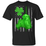 Green Beer American Flag Drunker St Patrick's Day Irish Gift T-Shirt - Macnystore