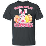 Hanging With My Bunnies Funny Bunny Lover Easter Day Gifts T-Shirt - Macnystore