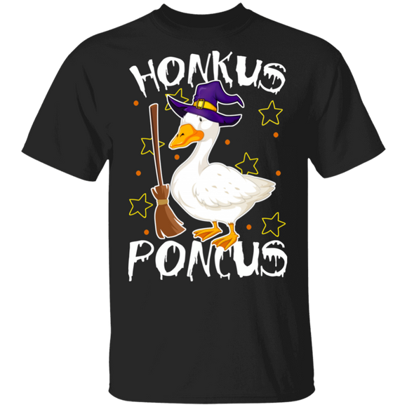 Honkus Poncus Hocus Pocus Witches Goose Funny Halloween Gifts T-Shirt - Macnystore