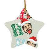 Christmas Santa Shirt Ho Ho Ho Ugly Funny Christmas Sweater Santa Post Malone Lover Gifts Ornament Xmas - Macnystore
