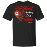 My Hearts Belong To A Welder Matching Shirts For Couples Valentine Funny Couple Girls Women Gifts T-Shirt - Macnystore