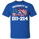 University Of DD - 214 American Flag Rifles Shirt Matching American Soldier Veteran Army Gifts T-Shirt - Macnystore