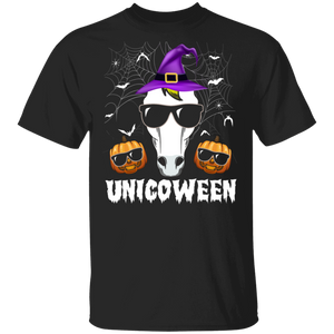 Halloween Witch Lover Shirt Unicoween Funny Halloween Witch Unicorn Lover Gifts Halloween T-Shirt - Macnystore