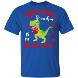 Sorry Ladies Grandpa Is My Valentine T Rex Lover Kids Matching Shirts For Couples Boys Men Personalized Valentine Gifts Youth T-Shirt - Macnystore
