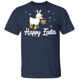Bunny Sheep Pulls Eggs Basket Funny Rabbit Bunny Eggs Easter Day Matching Shirt For Kids Men Women Sheep Lover Farmer Gifts T-Shirt - Macnystore
