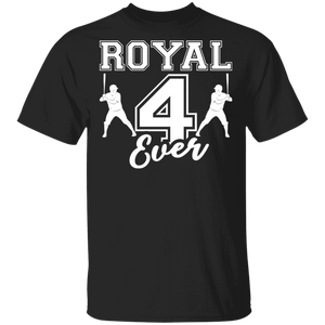 Baseball Lover Shirt Royal 4 Ever Cool Baseball Team Player Lover Gifts T-Shirt - Macnystore