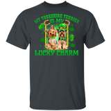 My Yorkshire Terrier Is My Lucky Charm Leprechaun Dog Pet Funny St Patrick's Day Mens Womens St Patty's Day Irish Gifts T-Shirt - Macnystore