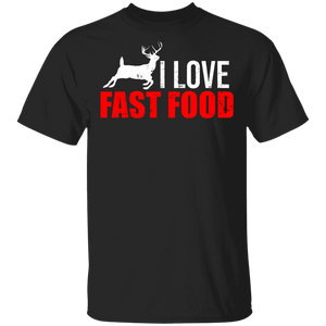 Hunting Lover Shirt I Love Fast Food Funny Hunting Season Lover Hunter Gifts T-Shirt - Macnystore