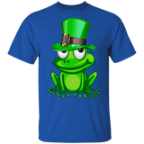 Green Leprechaun Frog St Patrick's Day Irish Frog Animal Lover Mom Dad Grandma Grandpa Daughter St Patty's Day Gifts T-Shirt - Macnystore