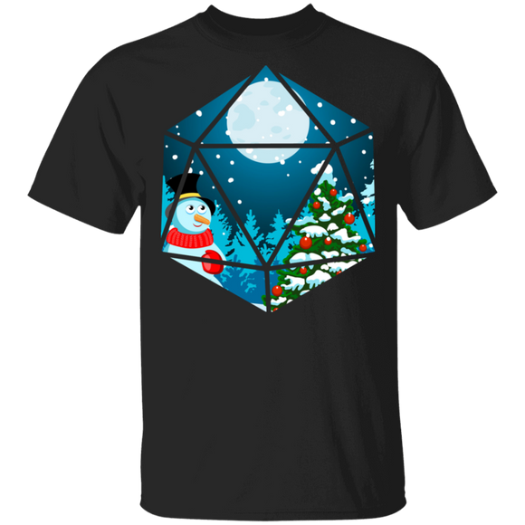Christmas Gamer Shirt Snowman Christmas Tree Cool Christmas Dungeons Game Gamer Lover Gifts Christmas T-Shirt - Macnystore