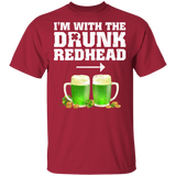 I'm With The Drunk Redhead Funny Beer St Patricks Day Gifts Shirt - Macnystore