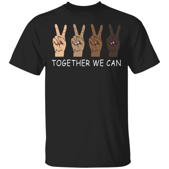 Together We Can Cool American Sign Language Juneteeth Pride Black Gifts T-Shirt - Macnystore