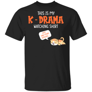 Cat Lover Shirt This Is My K-Drama Cute Cat K-Pop Lover Fan Gifts T-Shirt - Macnystore