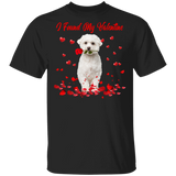 I Found My Valentine Maltese Dog Pet Lover Fans Matching Shirts For Couples Boys Girls Women Personalized Valentine Gifts T-Shirt - Macnystore