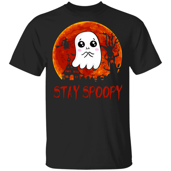 Halloween Boo Shirt Stay Spoopy Cute Funny Boo Halloween Gifts Halloween T-Shirt - Macnystore
