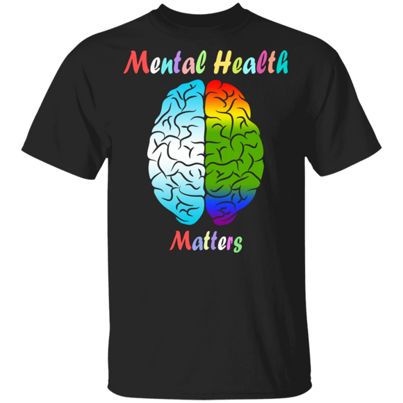 Mental Health Matters Cool Brain Mental Health Awareness Gifts T-Shirt - Macnystore