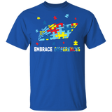 Embrace Differences Cruise Ship Cute Autism Awareness Captain Gift T-Shirt - Macnystore