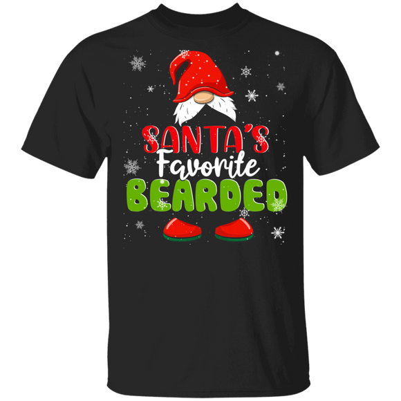 Christmas Gnome Shirt Santa's Favorite Bearded Funny Christmas Santa Gnomes Lover Matching Family Group Gifts T-Shirt - Macnystore