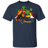 Leprechaun Dobermann Dog Lover St Patrick's Day Gifts T-Shirt - Macnystore