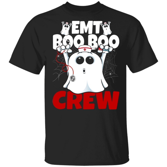 EMT Boo Boo Crew Funny Ghost Halloween Doctor Nurse Gifts T-Shirt - Macnystore