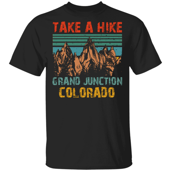 Vintage Retro Take A Hike Grand Junction Colorado Cool Colorado Mountains Hiker Gifts T-Shirt - Macnystore