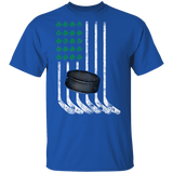 Ice Hockey American Flag Shamrock St Patrick's Day Gifts Youth T-Shirt - Macnystore