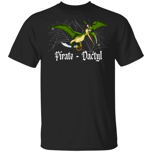 Halloween Pirate Shirt Pirate-Dactyl Funny Dinosaur Halloween Pirate Pterodactyl Flying Gifts Halloween T-Shirt - Macnystore