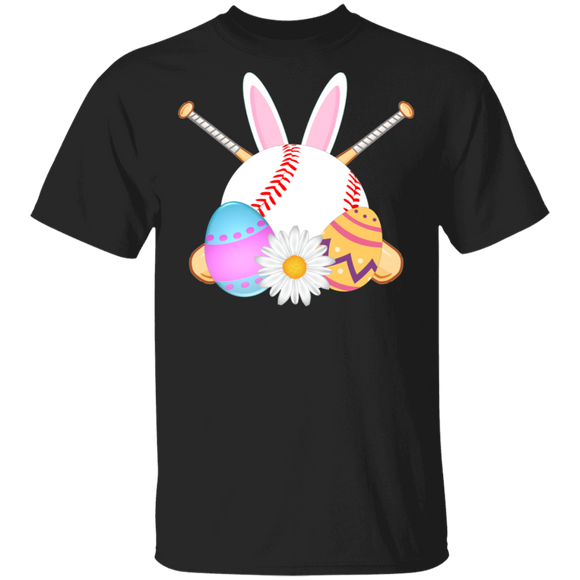 Bunny Baseball Funny Rabbit Bunny Eggs Easter Day Matching Shirt For Kids Men Women Baseball Lover Player Gifts T-Shirt - Macnystore