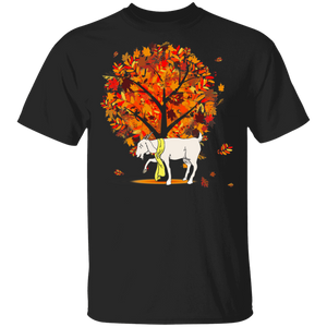 Maple Goat Leaf Fall Hello Autumn Funny Goat Lover Owner Gifts T-Shirt - Macnystore