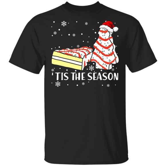 Christmas Cakes Shirt Tis The Season Little Funny Christmas Santa Debbie Christmas Tree Cakes Lover Gifts T-Shirt - Macnystore