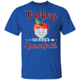 Teachers Gonna Quaranteach Red Plaid Apple Shirt Matching Teacher Educater Gifts T-Shirt - Macnystore